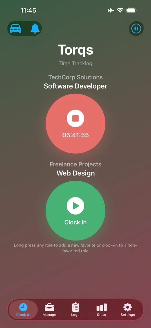 Torqs app screenshot 1